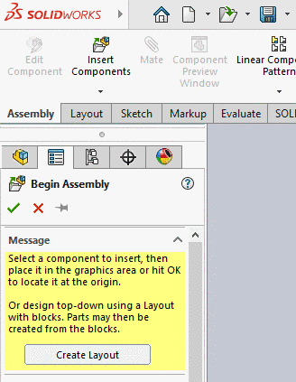 Insert components - Cancel