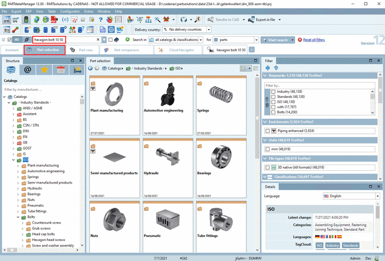 In the input field for the full-text search also complex expressions can be used.