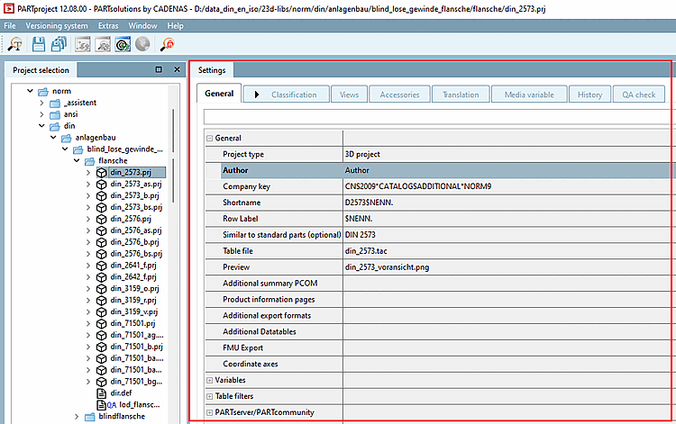 "Zone de dialogue "Préférences [Settings]
