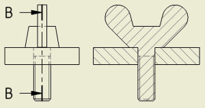 Figure 2 : Vis coupée