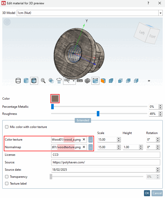 Exemple de la structure : Structure en bois