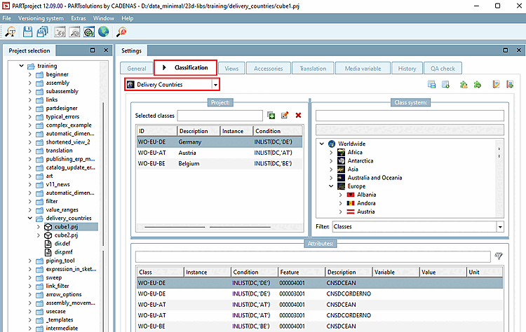 Classes sélectionnées [Selected classes]: Allemagne, Autriche, Belgique