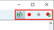 Boutons de débogage