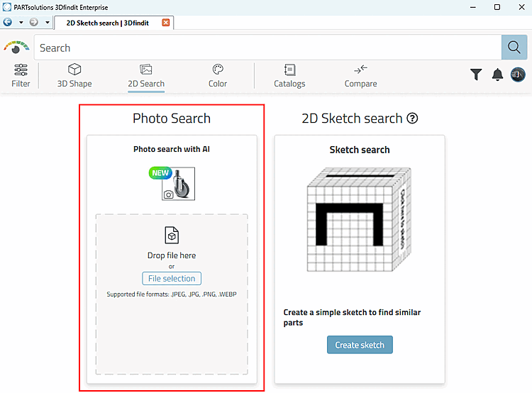 Sélection "Recherche de photos [Photo Search]
