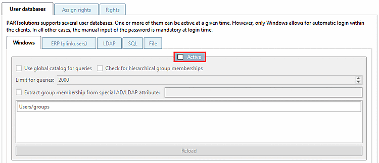 Windows désactivé