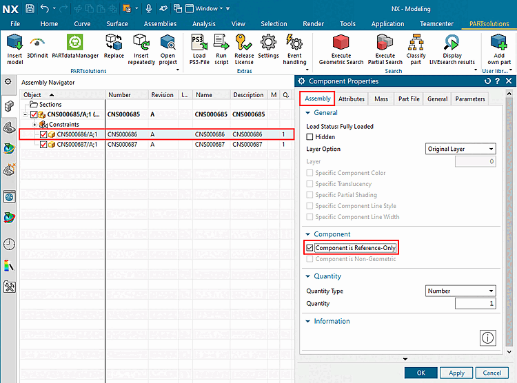 Le composant est uniquement de référence