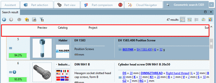 PARTdesigner with variable "VERS"- Example: DIN 84 M6x40