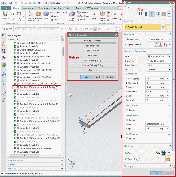 Search condition "Circular Pattern" added