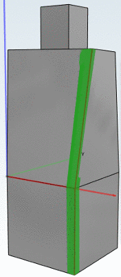 Tangent continuous visible in blend preview