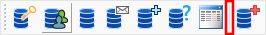 Exemple de barre d'outils "Exportation