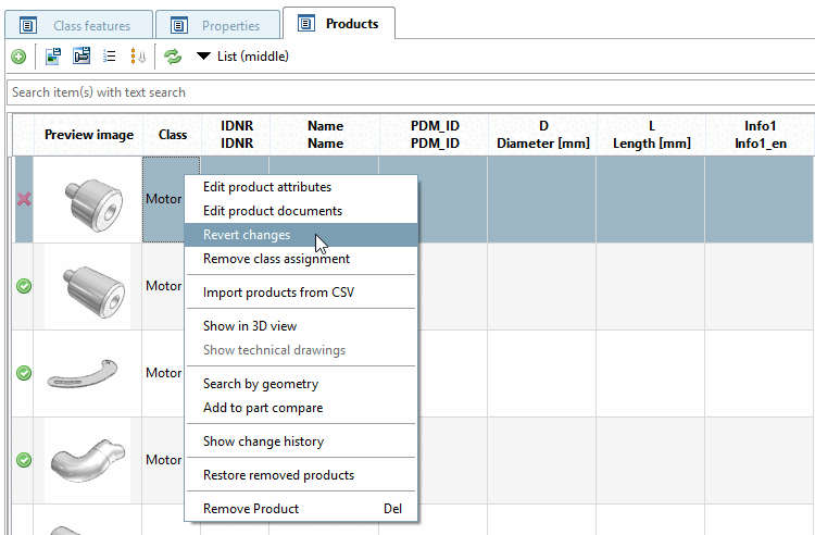 Pour annuler une modification locale, utilisez la commande "Annuler les modifications [Revert changes]".