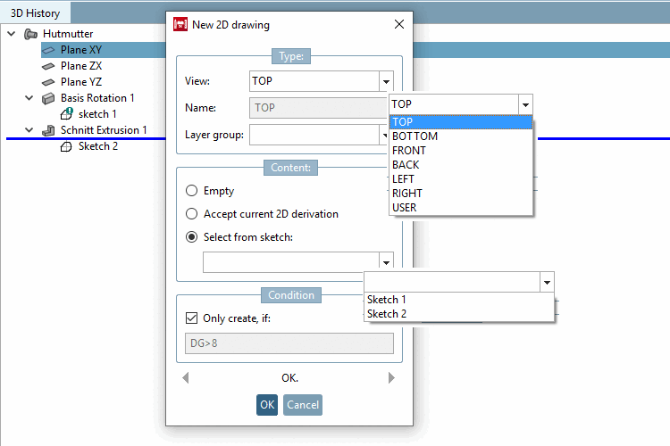 Nouveau dessin 2D... [New 2D drawing...] - Boîte de dialogue