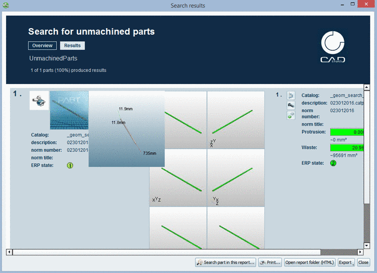 Tabular Compare - Context menu commands
