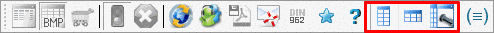 Standard toolbar