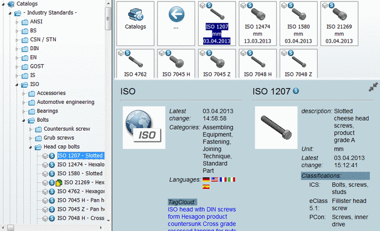 Info panel at project level