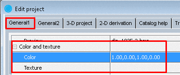 Color and texture in PARTproject