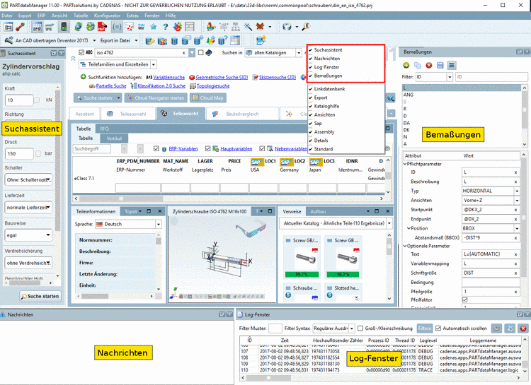 Extra docking windows