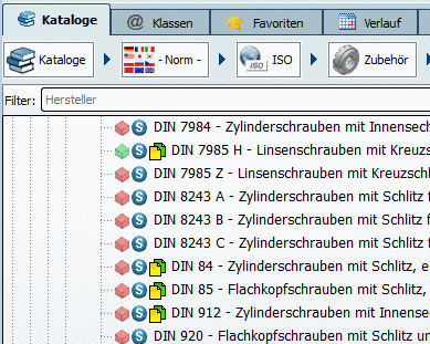 Symbols - Index tree