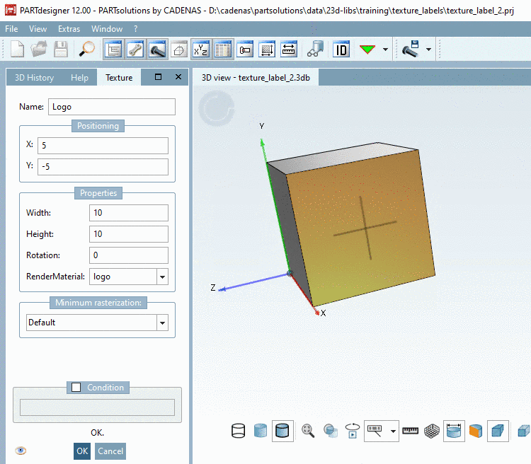 Assigned mass properties