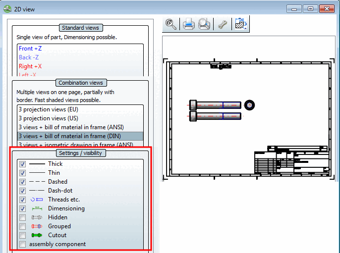 Impostazioni/Visibilità [Settings / visibility]