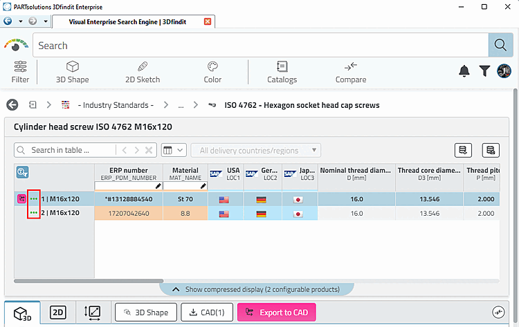 Filtra per : Risultato a livello di tabella