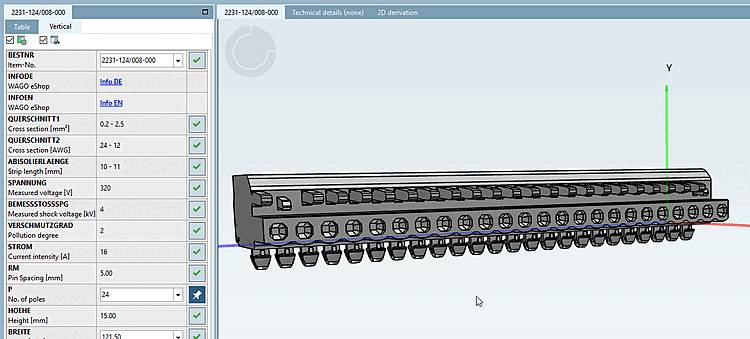 PARTdataManager: Variabile P: Polzahl (numero di pali):24