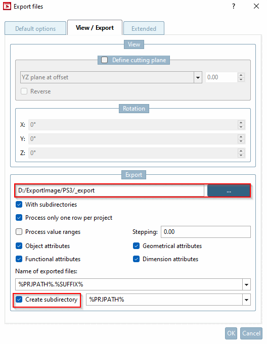Visualizzazione / Esportazione [View / Export]