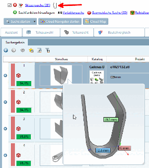 Risultato del percorso poligonale