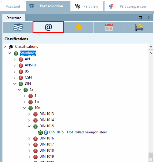 Classificazione degli standard