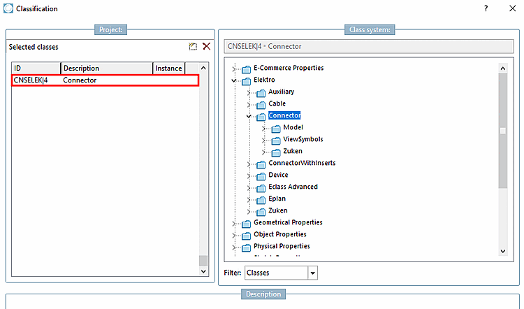 Classe: CNSELEK|4 - Connettore