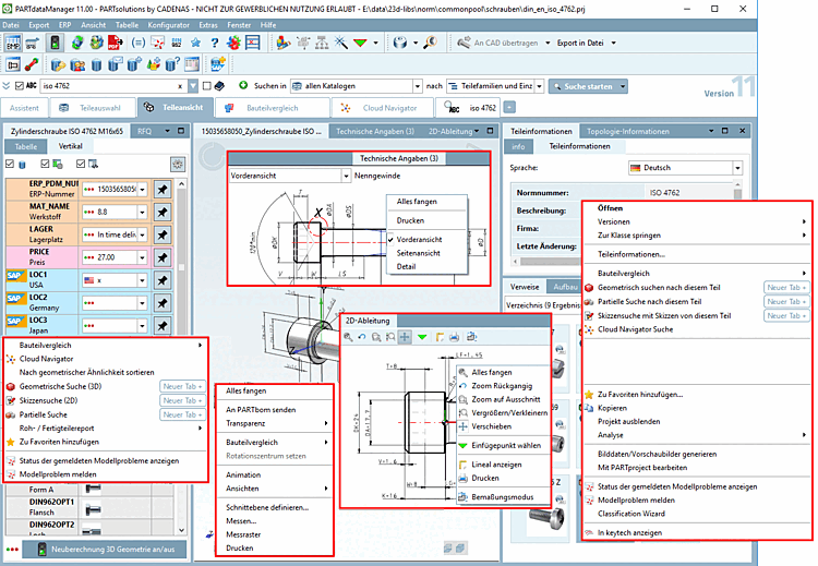 Vista delle parti [Part view]