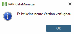 Esempio: "Non è disponibile una versione più recente [There is no new version available.]".