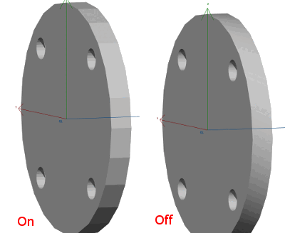 Utilizzare la visualizzazione con tolleranza degli errori solo per le maglie [Use only fault tolerant display mode for meshes]: On/Off