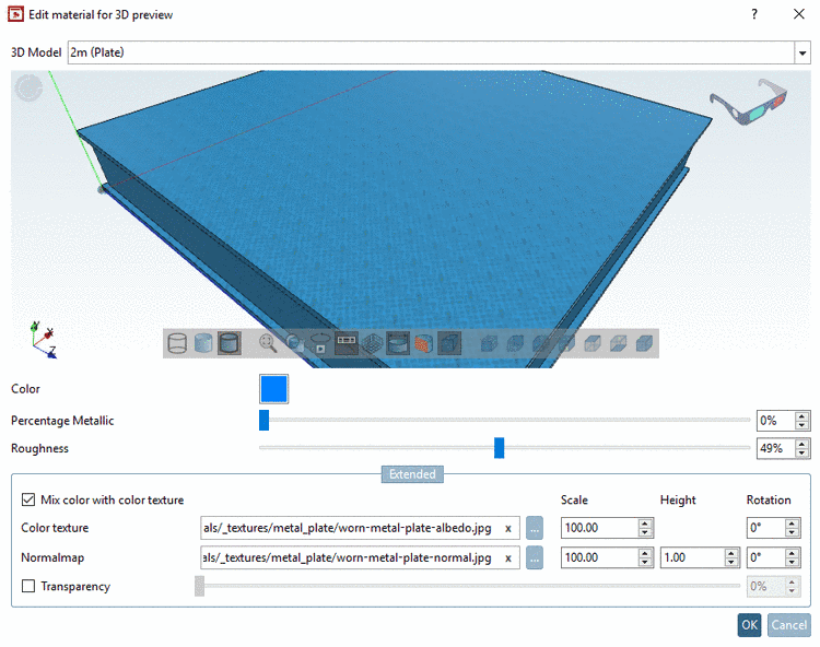 Example: Texture + Color Blue