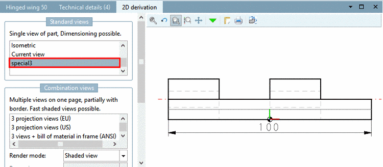 Self created 2D derivation