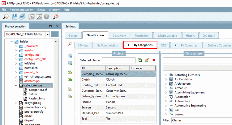 Classification -> By Categories