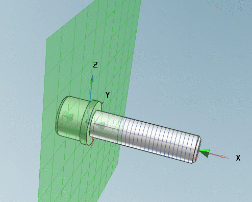 Connection points on the X axis