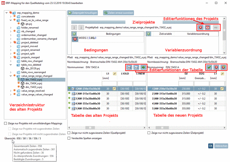 User interface at a glance
