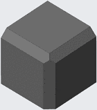 Creo 4.0: Edge Chamfer (default)