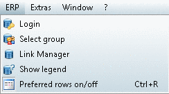 ERP menu