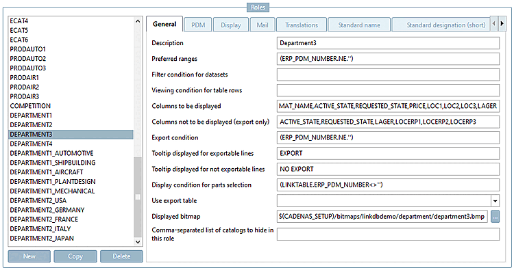 Pagina della scheda "Generale [General]