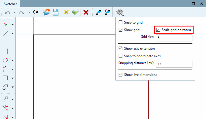 Rasterizzazione in vista standard