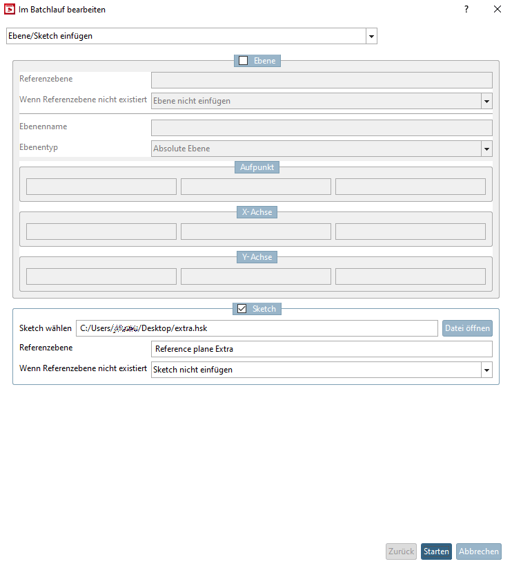 Inserire uno schizzo [Insert sketch]