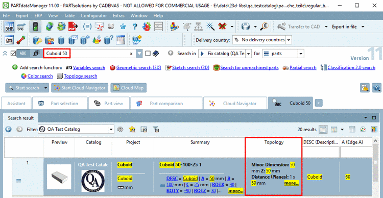 Search results with column "Topology"