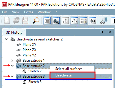 Due to the variable specification in the search results list only correct characteristics are displayed.