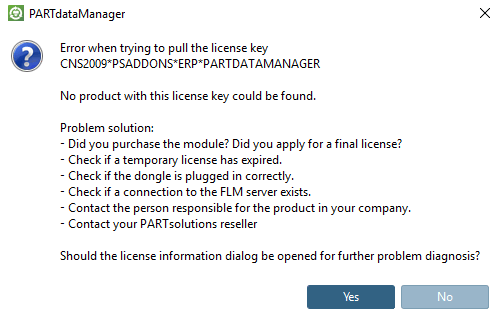 Non è stato possibile trovare alcun prodotto contenente questa chiave di licenza. [No product with this license key could be found.]