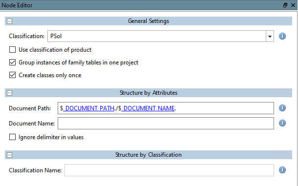 Structure Node - adjustment "Document Path"