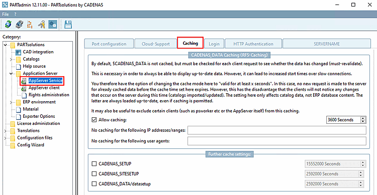 RFS caching