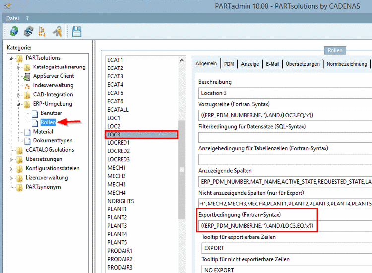 Setting "Connection point coordinate system"