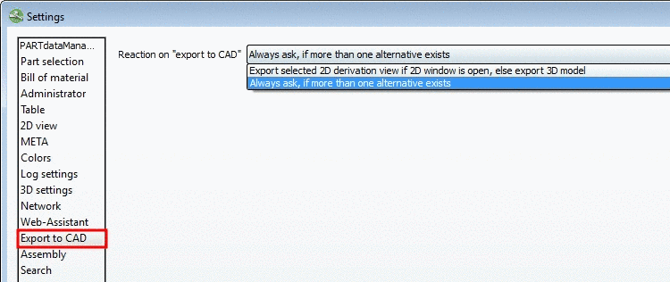 Extras menu -> Preferences...